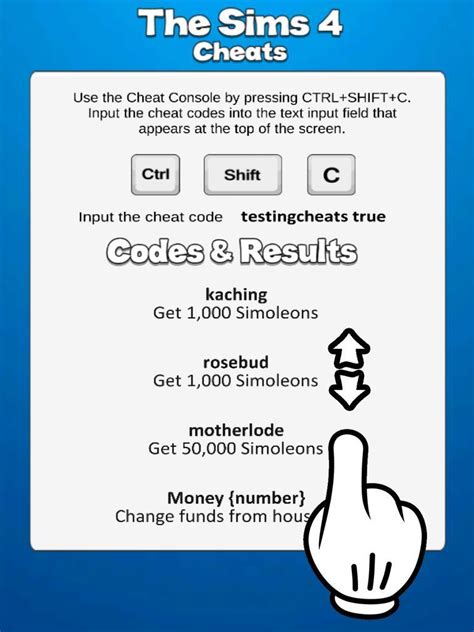 sims 4 pc cheat codes|sims 4 cheat codes pc list.